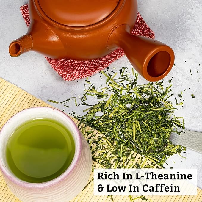 SUGIMOTO TEA Japanese Kukicha Stem Green Tea Loose Leaf 3.0 oz (86 g) Pack of 1