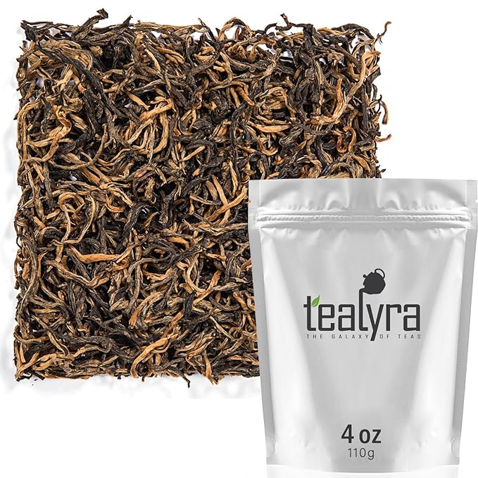 Tealyra - Yunnan Golden Special - Black Loose Leaf Tea - Best Chinese Black Tea - Perfect Morning Tea - 110g (4-ounce)
