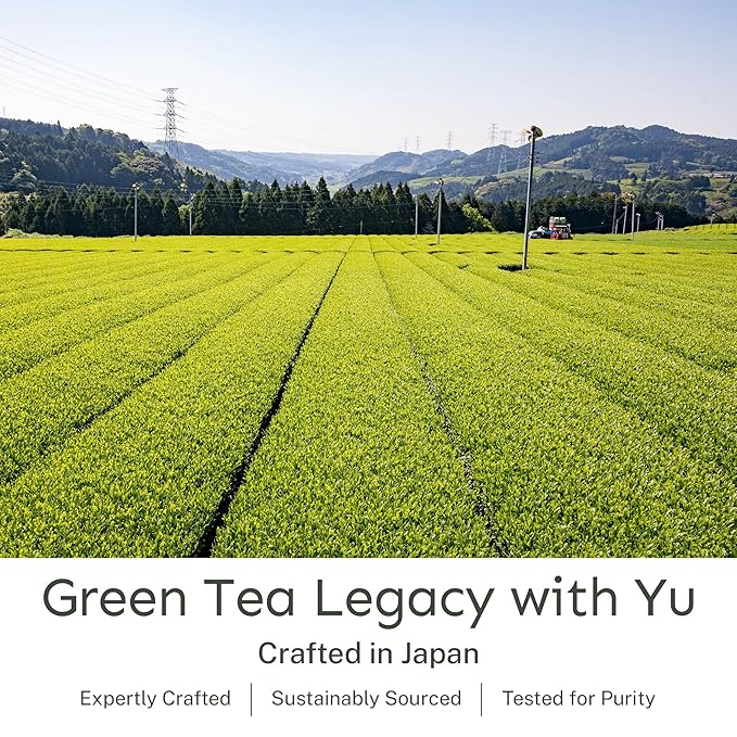 Yu Tea Organic Hojicha Green Tea Powder, 75 Servings | Rich in Antioxidants & EGCG | Pure Japanese Roasted Green Tea | Low Caffeine & Unsweetened Matcha Alternative | Resealable Pouch, 2.65 oz