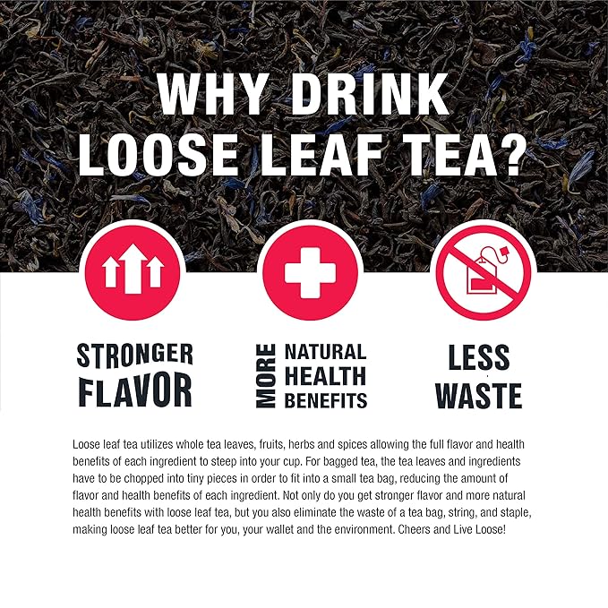 Tiesta Tea - Chai Love, Loose Leaf, Spiced Chai Black Tea, Premium High Caffeinated Blend, Make Hot or Iced & Brews Up to 200 Cups, 16 Ounce Resealable Bulk Pouch