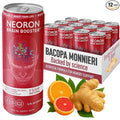 NEORON - Brain Defender, Focus & Memory Support, Sugar‐Free Nootropic Drink, Vegan (Pack of 12, Ginger Kick, Orange & Grapefruit)