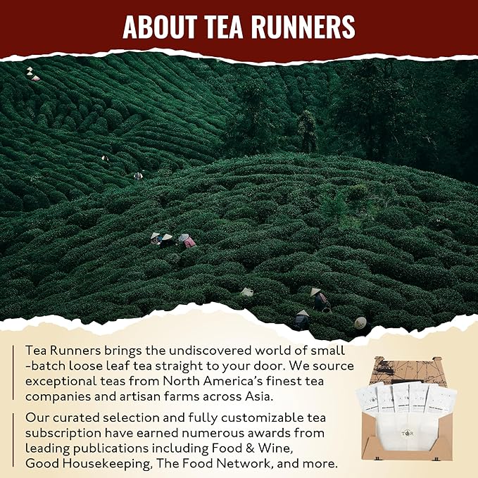 Tea Runners Breakfast Teas Variety Pack – English Breakfast, London Breakfast, Irish Breakfast, China Breakfast & Morning Mojo – Premium Loose Leaf Black Tea Sampler – 0.75 oz Each, Pack of 5