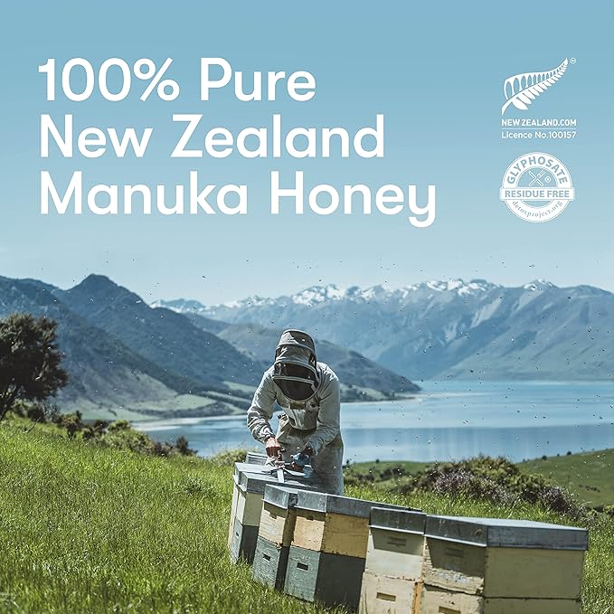 New Zealand Honey Co. Raw Manuka Honey UMF 24+ / MGO 1122+ | UMF Certified | 8.8oz | Pure Raw Honey