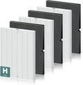 116130 Replacement Filter H for Winix 5500-2 AM80 Plasmawave Air Purifier, True HEPA Filter and Activated Carbon Filter Combo Pack, 3 Set
