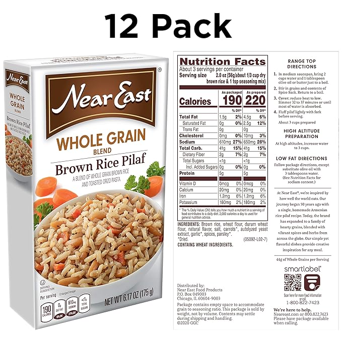 Near East Brown Rice Whole Grain Blends , 6 Ounce Boxes (Pack of 12) (B000GZY9AQ)
