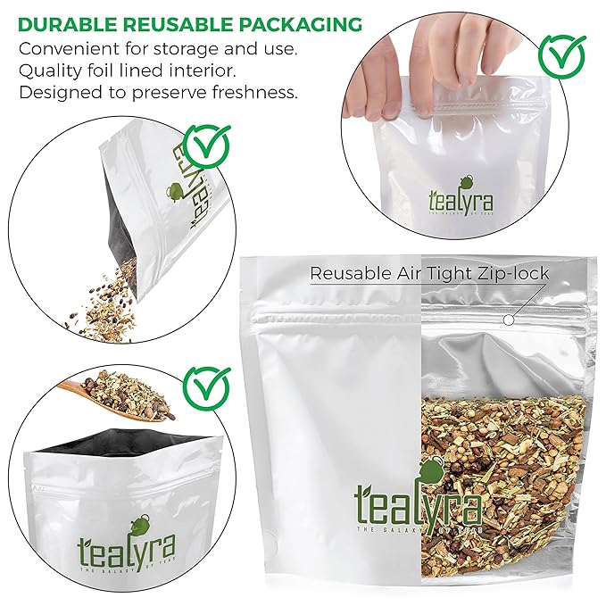 Tealyra - Blood Cleanser Tea - Wellness Detox - Health Tonic - Dandelion - Ginger - Loose Leaf Herbal Tea - Natural Cleanse - Diuretic Tea - Caffeine-Free - 224g (8-ounce)