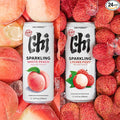 CHI FOREST White Peach& Lychee Fizzy Sparkling Water (11.15 oz* 24 * 2)