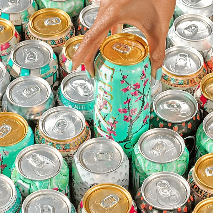 AriZona Green Tea with Ginseng and Honey - Big Can, 22 Fl Oz (Pack of 12)