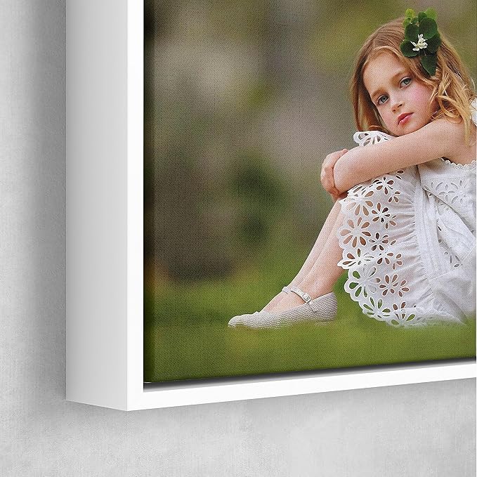 P&L ART. Personalized Custom Canvas Prints: Photo On Canvas Transform Your Photos into Stunning Framed Wall Art Digitally Printed Photo To Canvas Ideal for Home Decor Gifts Keepsakes White 20X30