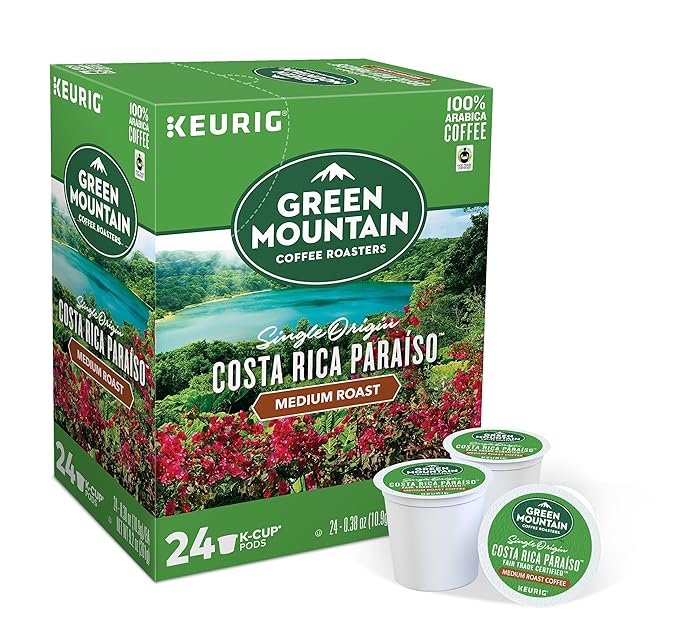 Green Mountain Coffee K-Cup Pods Costa Rica Paraiso, 24/box