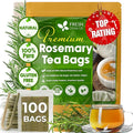 FreshDrinkUS, Premium 100 Rosemary Leaf Tea Bags, Made with 100% Natural Rosemary Dried Leaves, Pure Herbal Tea, No Additives, No Caffeine, No Gluten, Vegan.