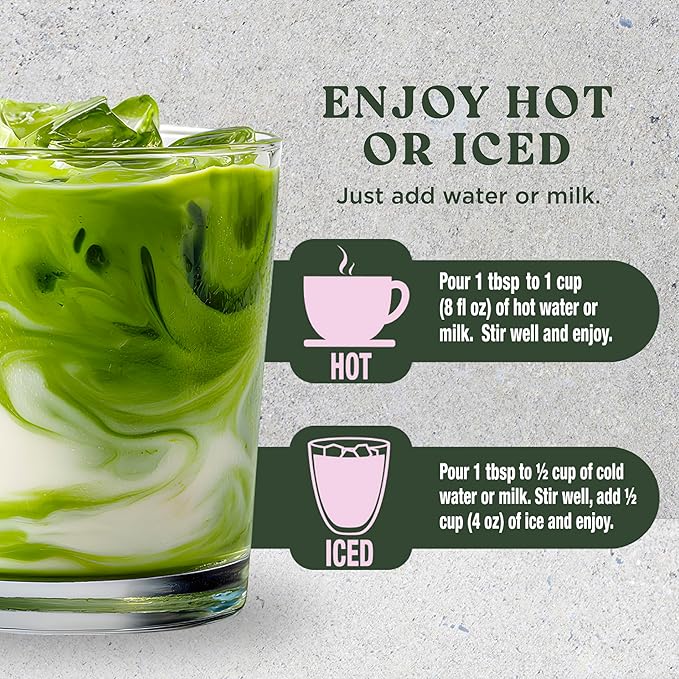 The Harmony Matcha Strawberry (7.05oz Bag - 20 Servings) Premium Japanese Matcha Powder, Rich in Antioxidants & L-Theanine, Sweetened with Organic Sugar, No Preservatives