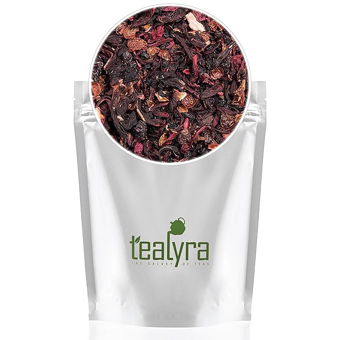 Tealyra - Cherry Goddess - Fruity Herbal Loose Leaf Tea - Caffeine-Free - Vitamin Rich - Hot and Iced - All Natural - 8 ounce