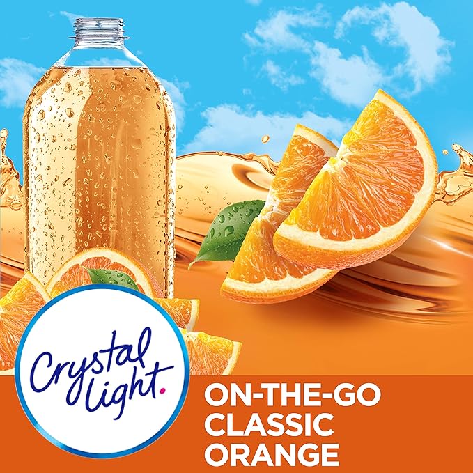 Crystal Light Drink Mix, Classic Orange,1.3 Oz( Pack of 6)