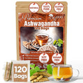 TOG999, Premium 120 Ashwagandha Root Tea Bags, 100% Natural & Pure from Ashwagandha Root. No Sugar, No Caffeine, No Gluten, Vegan.