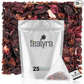 Tealyra - Cherry Goddess - 25 Bags - Fruity Herbal Loose Leaf Tea - Caffeine-Free - Vitamin Rich - Hot and Iced - All Natural - Pyramids Style Sachets