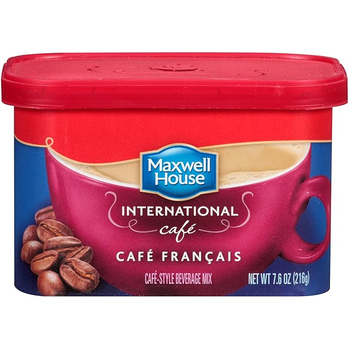 Maxwell House International Cafe Francais Café, 7.6 oz Tub (Pack of 8)