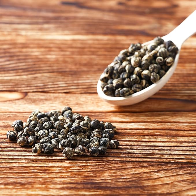 Tealyra - Imperial Jasmine Dragon Pearls - 16-Ounce - Green Tea Loose Leaf - Premium Jasmine Green Tea with Pleasant Aroma - 450 Gram