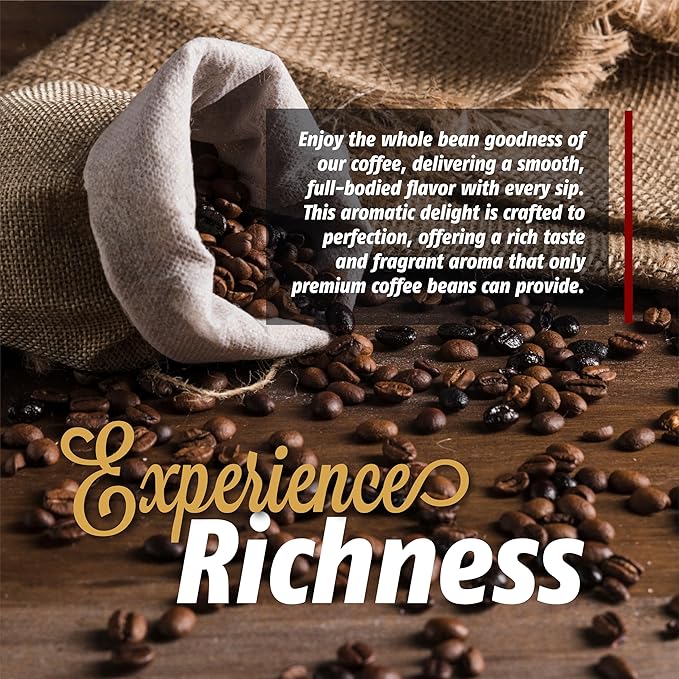 Birdee Vietnamese Coffee – 1 LB, Medium Roast Whole Bean, Arabica and Robusta, Hand-Picked, Resealable Bag, Smooth Flavor, Low Acid, High Caffeine, Single-Origin