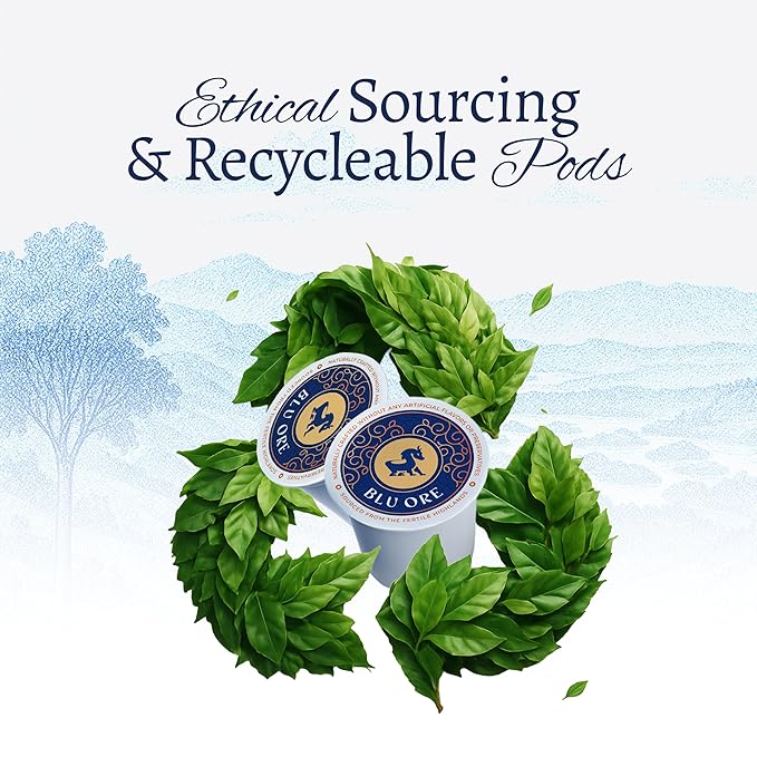 Blu Ore Premium Vietnamese Coffee Pods - Dark Roast - Recyclable Single Serve K-Cup Compatible (24 Count) - 100% Arabica Coffee, No Preservatives or Artificial Flavor