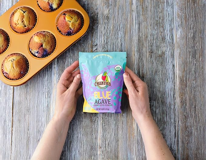 Chantico Sweet Granulated Agave Powder (3 pack, 250g of each, Powder), Low Glycemic Index, Natural Sweetener, Low-carb, Keto, Sugar substitute, Perfect for use in baking, smoothies, coffee, tea, yogurt