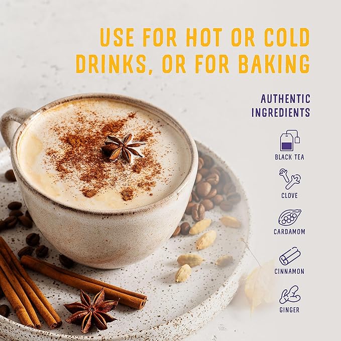 Oregon Chai Spiced Chai Tea Latte Concentrate, 32 Fl Oz (Pack of 1)