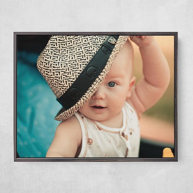 P&L ART. Personalized Custom Canvas Prints: Photo On Canvas Transform Your Photos into Stunning Framed Wall Art Digitally Printed Photo To Canvas Ideal for Home Decor Gifts Keepsakes Black 12X16