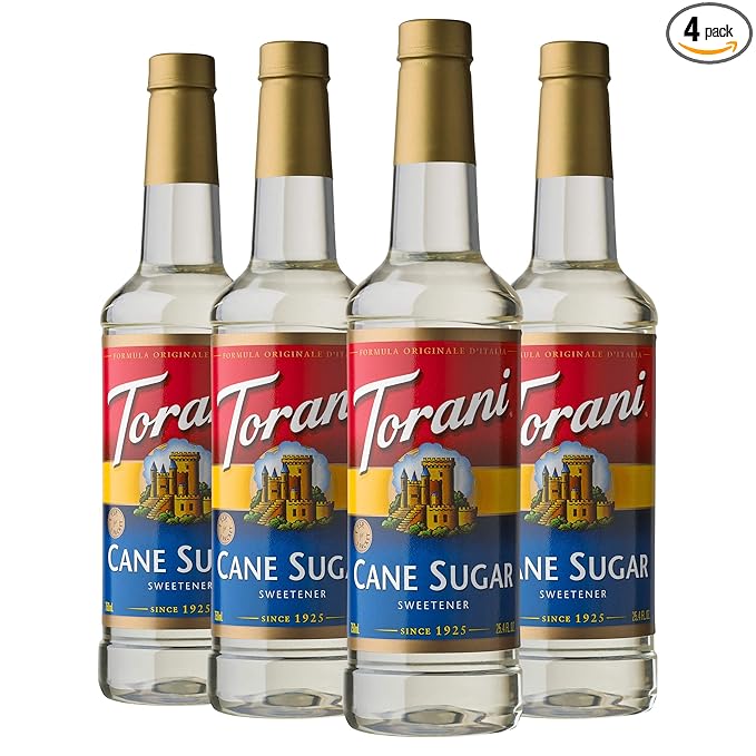 Torani Syrup, Cane Sugar Sweetener, 25.4 Ounces (Pack of 4)