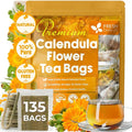 FreshDrinkUS, Premium 135 Calendula Tea Bags, 100% Natural and Pure Calendula Flowers, Eco-conscious Tea Bags. Herbal Tea. No Sugar, No Caffeine, No Gluten, Vegan.