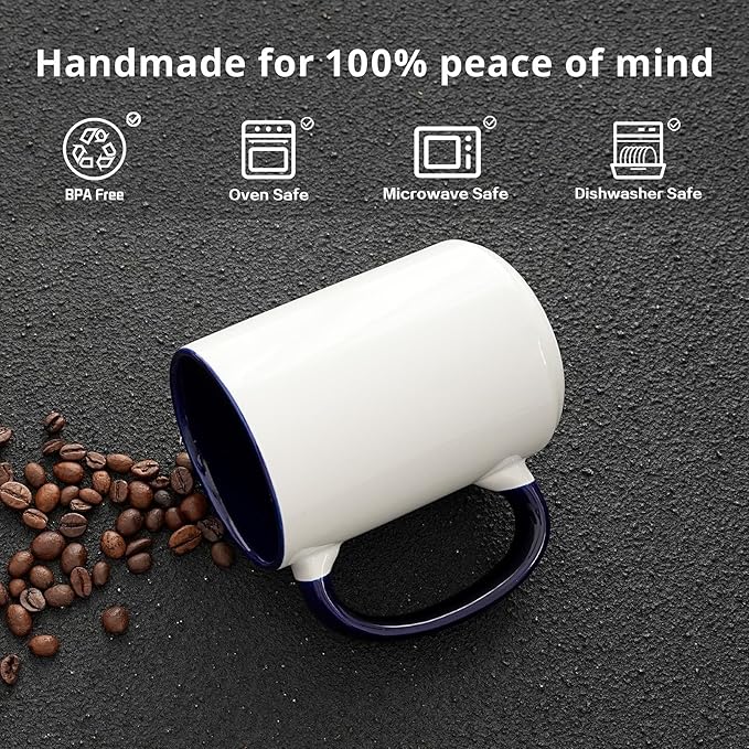 Ceramic 15oz Sublimation Coffee Mug, Purple, Case of 12