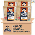 Quaker Gluten Free Old Fashioned Rolled Oats, Non GMO Project Verified, 24oz Resealable Bags (Pack of 4)