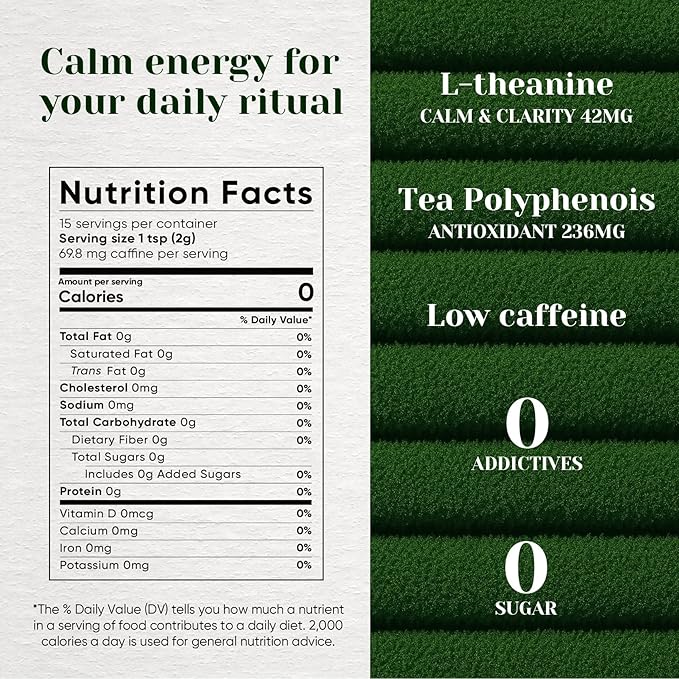 Venture Pal Superior Ceremonial Grade Matcha Powder, 100% Pure First Harvest Matcha Powder, Green Tea sourced from Uji – Vegan, Gluten-Free, No Additives, Unsweetened (30g/1.06oz Tin)