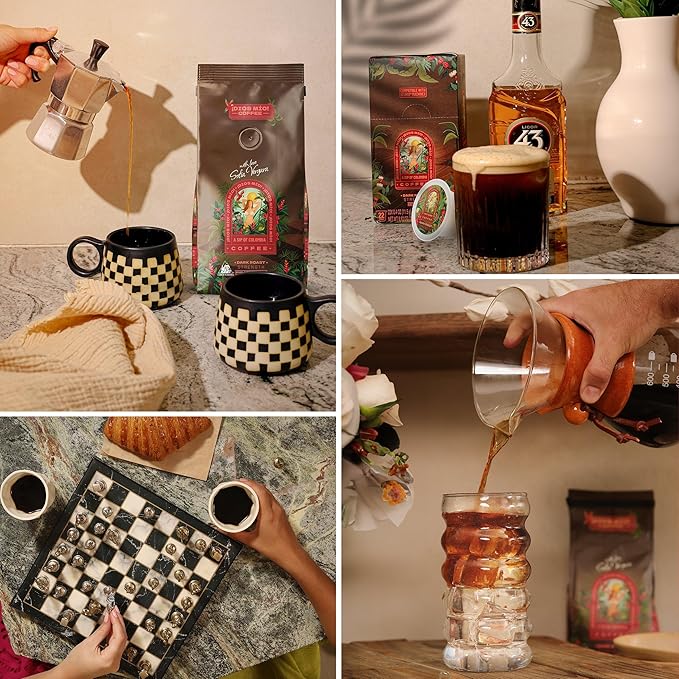 Dios Mio Coffee by Sofia Vergara, Dark Roast, Espresso Capsules, Compatible with Nespresso Original Machine, 80 Count, (8 Boxes of 10 Espresso Capsules)