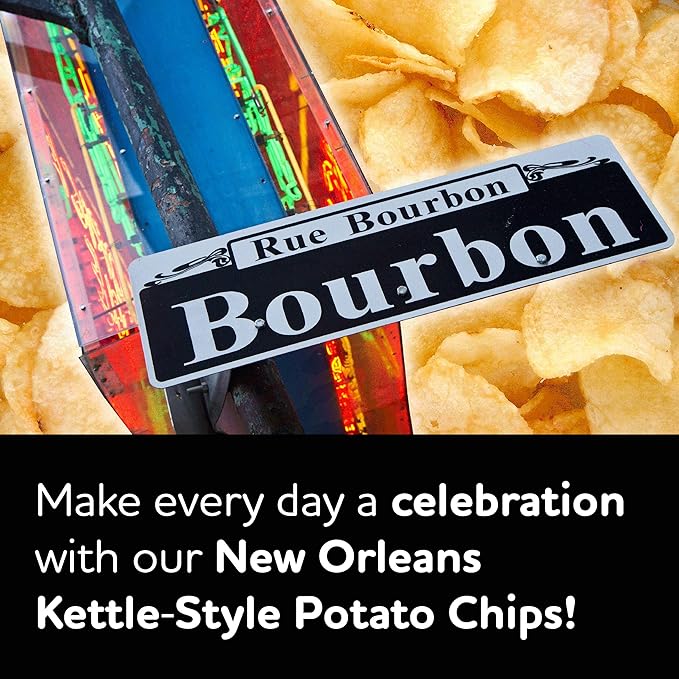 Zapp’s New Orleans Kettle-Style Potato Chips, Salt and Vinegar – Crunchy Chips with a Bold Flavor, Great for Lunches or Snacking on the Go, 1.5 oz. Bag (Pack of 30)
