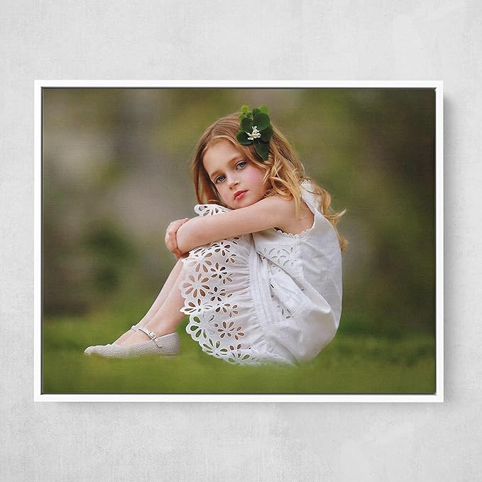 P&L ART. Personalized Custom Canvas Prints: Photo On Canvas Transform Your Photos into Stunning Framed Wall Art Digitally Printed Photo To Canvas Ideal for Home Decor Gifts Keepsakes White 12X16