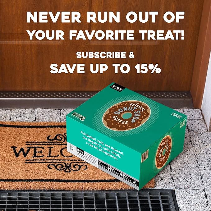The Original Donut Shop Dark Coffee, Keurig Single-Serve K-Cup Pods, Dark Roast, 96 Count