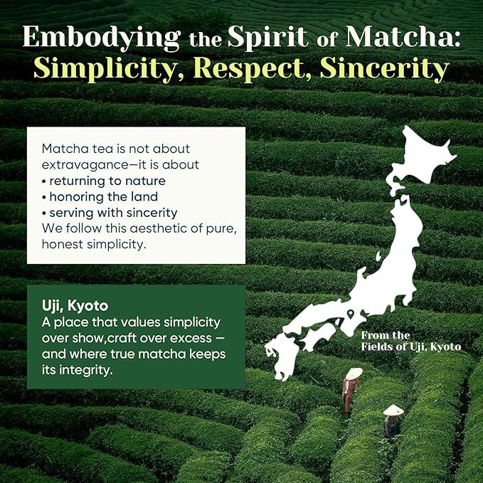 Venture Pal Superior Ceremonial Grade Matcha Powder, 100% Pure First Harvest Matcha Powder, Green Tea sourced from Uji – Vegan, Gluten-Free, No Additives, Unsweetened (30g/1.06oz Tin)