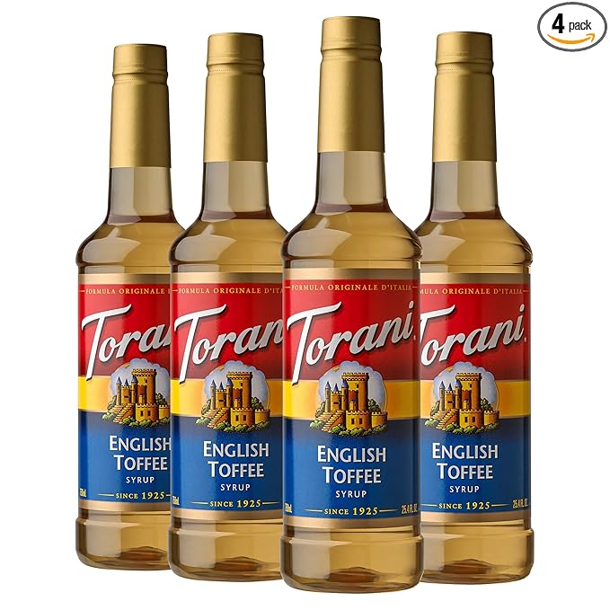 Torani Syrup, English Toffee, 25.4 Ounces (Pack of 4)