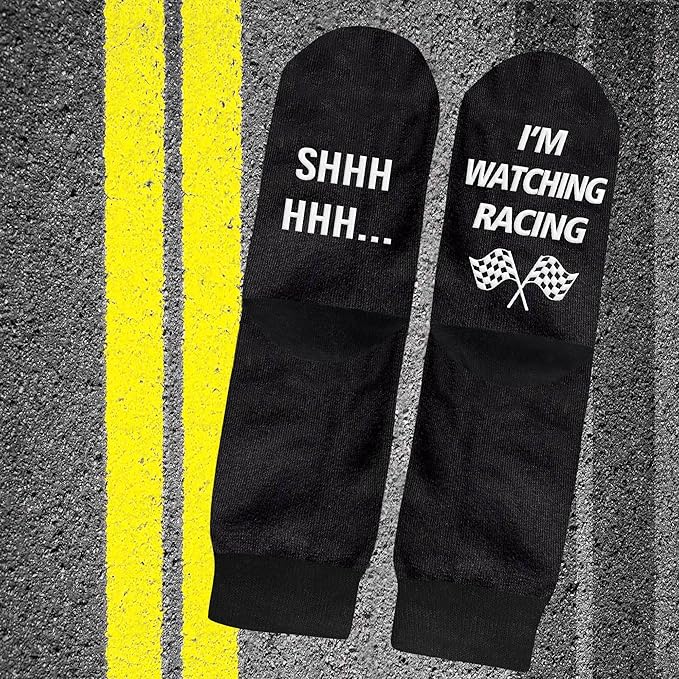 VICRAZY Racing Car, Sport Car Socks for Men, Women - Formula 1 Gifts, Racing Socks, Stocking Stuffers for Men, Women