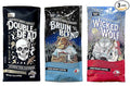 Raven's Brew Whole Bean Coffee Variety Pack - 3 Delicious Flavors - Double Dead, Bruin Blend and Wicked Wolf - 12oz each