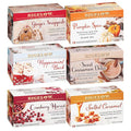 Bigelow Tea Seasonal Tea 6 Flavor Variety Pack, Mixed Caffeinated and Caffeine Free, 18 Count Pack of 6, 108 Total Tea Bags (Flavors May Vary)