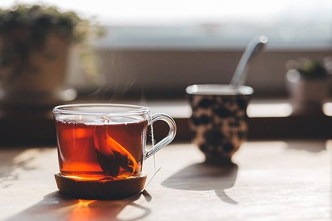 FIRE TEAS Sweet Hot Tea - Energy - Gunpowder Green Tea, Cinnamon, Saffron, Ginger, Cardamom, Delicious, Coffee Alternative, Mild & Spicy - Multiple Brews