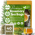 FreshDrinkUS, Premium 40 Rosemary Leaf Tea Bags, 100% Natural and Pure Rosemary Dried Leaves, Pure Herbal Tea, No Additives, No Caffeine, No Gluten, Vegan.