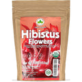 Hibiscus Tea 1LB (16Oz) 100% CERTIFIED Organic Hibiscus Flowers Herbal Tea (WHOLE PETALS), Caffeine Free in 1 lbs. Bulk Resealable BPA-free Bags from U.S. Wellness