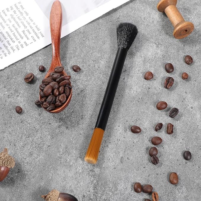 Coffee Grinder Cleaning Brush Set, 3 Pcs Coffee Machine Brush Cleaner Tool, Dusting Coffee Machine Brush for Bean Grain, Barista Home Kitchen, 3 Style