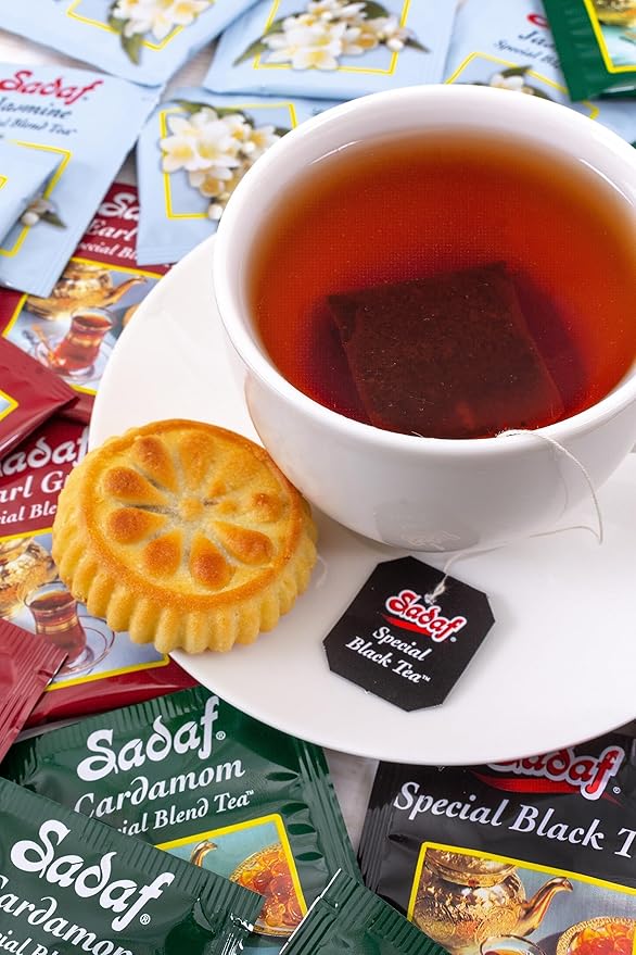Sadaf Special Black Tea Bags - Pure Ceylon Black Tea - Product harvested in Sry Lanka - Kosher - 50 Bags