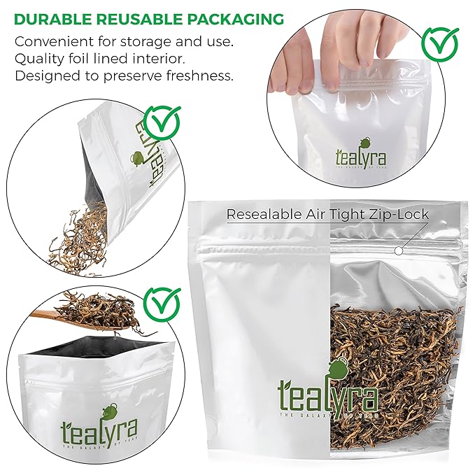 Tealyra - Yunnan Golden Special - Black Loose Leaf Tea - Best Chinese Black Tea - Perfect Morning Tea - 110g (4-ounce)