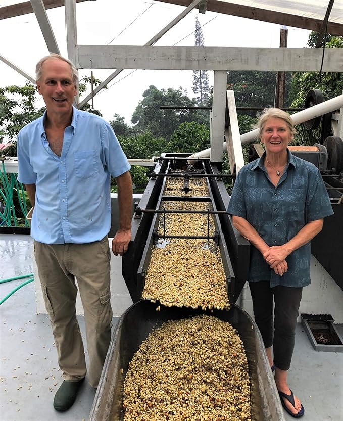 100% Kona Coffee – GROUND, Dark roast, Single estate gourmet coffee, 16 ounces, Ships direct from Domain Kona, farm fresh