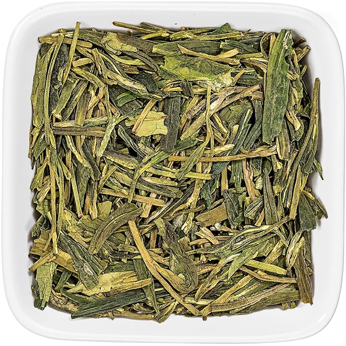Tealyra - Premium Dragon Well - Long Jing - Green Tea - Famous Chinese Loose Leaf Tea - First Grade - 4-Ounce