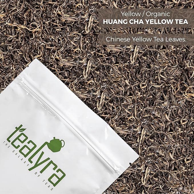 Tealyra - Huang Cha - Rare Yellow Tea - Best Chinese Yellow Loose Leaf Tea - Antioxidants Rish - Caffeine Medium - 110g (4-ounce)